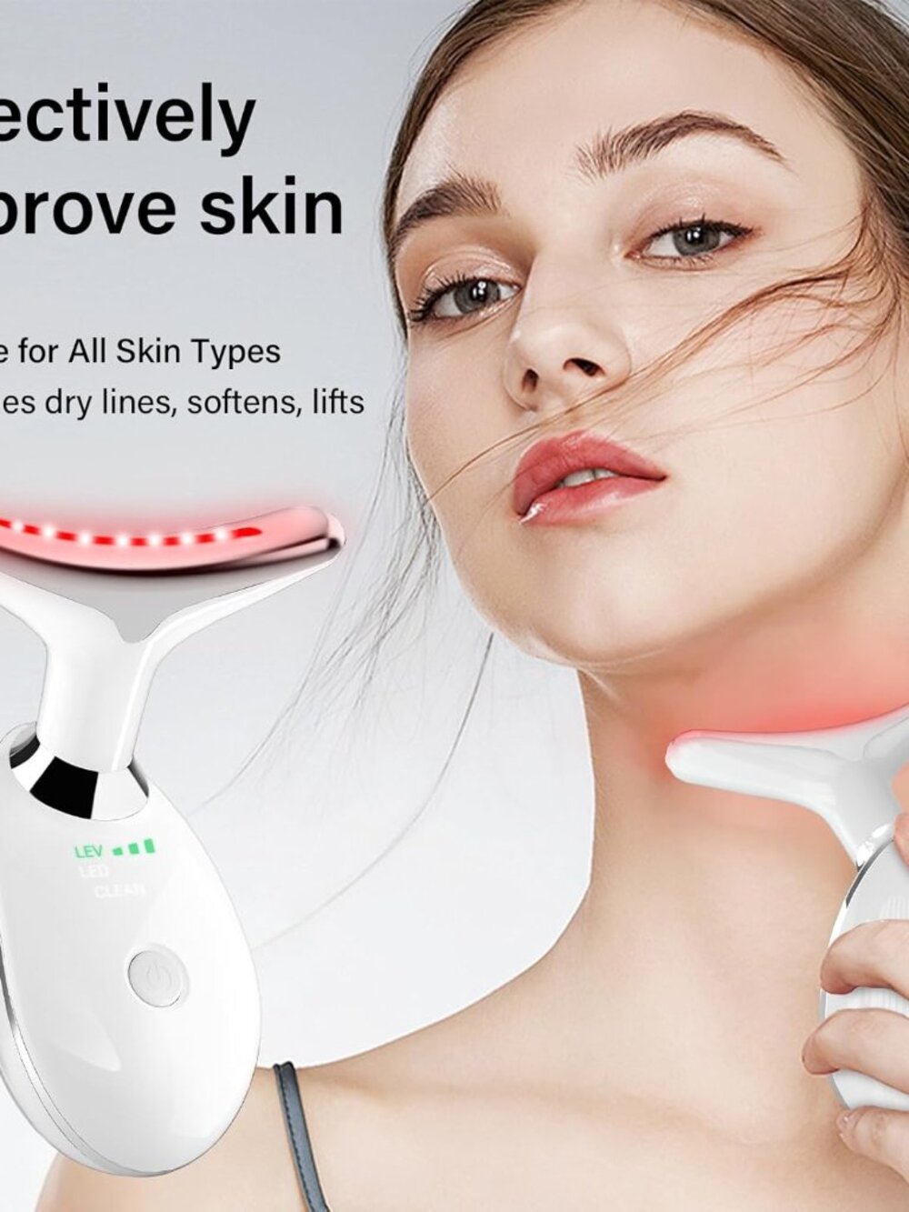 Red Light Therapy for Face, 7 Color LED Facial Light Therapy Wand for Skin Care - Picture 8 of 9